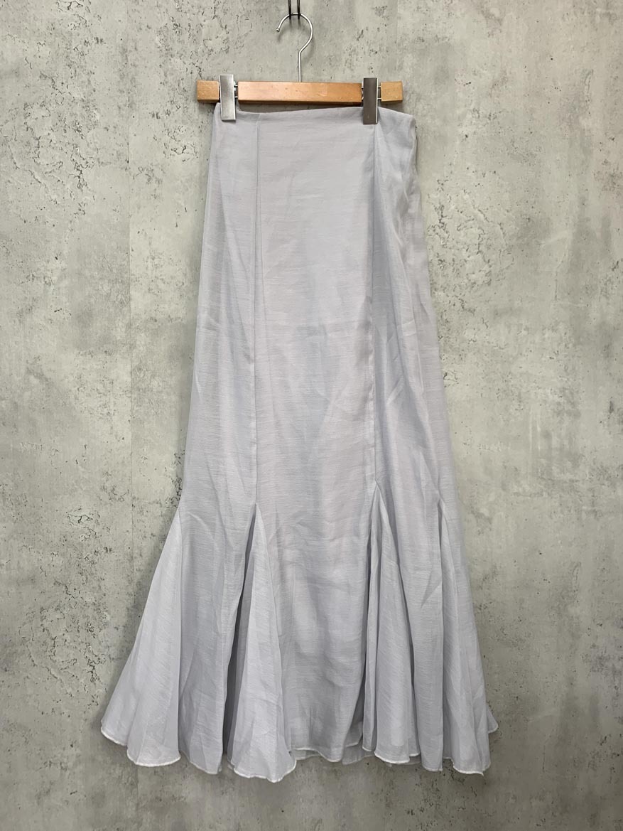 ゆうパケットOK 新品 Louere ルエレ シアー マーメイド スカート sizeM/水色 ■◇ ☆ fcc6 レディース拍卖
