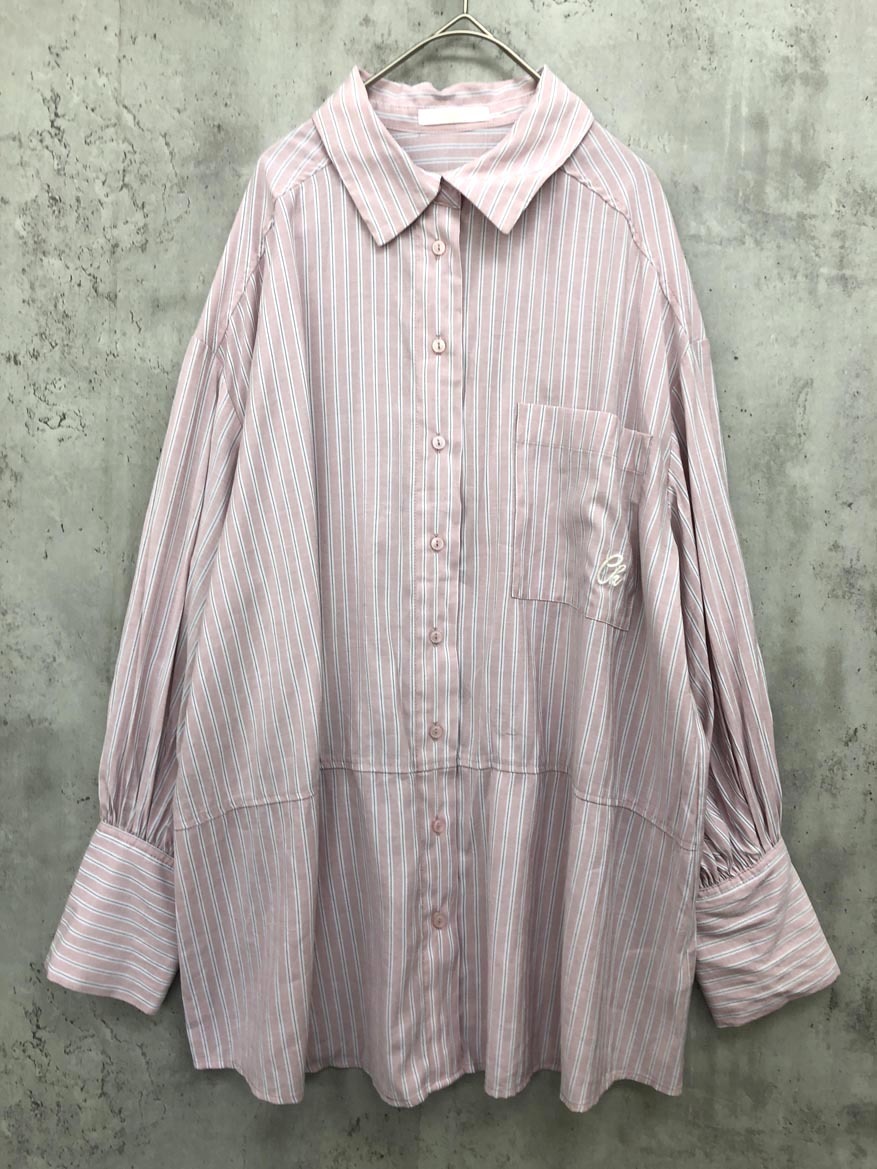 ゆうパケットOK Chico チコ ストライプ シャツ sizeF/ピンク系 ■◇ ☆ ffb8 レディース拍卖