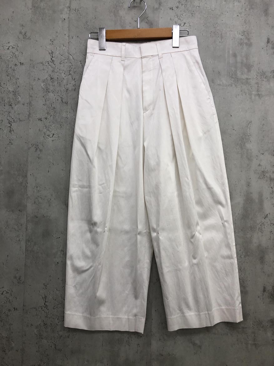 NAVE ネイブ PRNVSM0558 洗える キュプラコットンサテン パンツ size0/ホワイト ■◆◎ ☆ ffa3 レディース拍卖