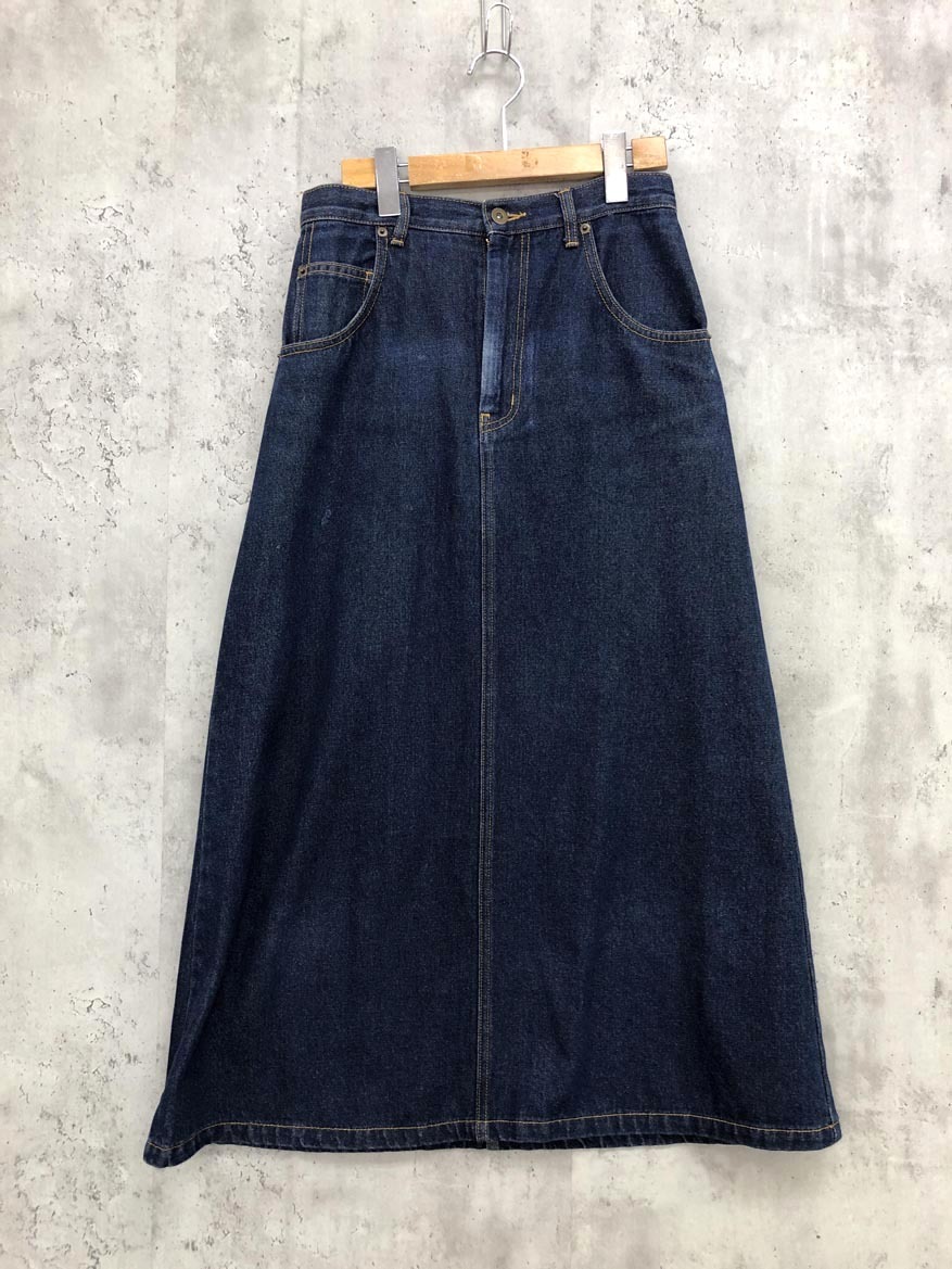 ゆうパケットOK N.Natural Beauty Basic エヌドットナチュラルビューティーベーシック Aライン デニム スカート sizeM/青 ■■拍卖