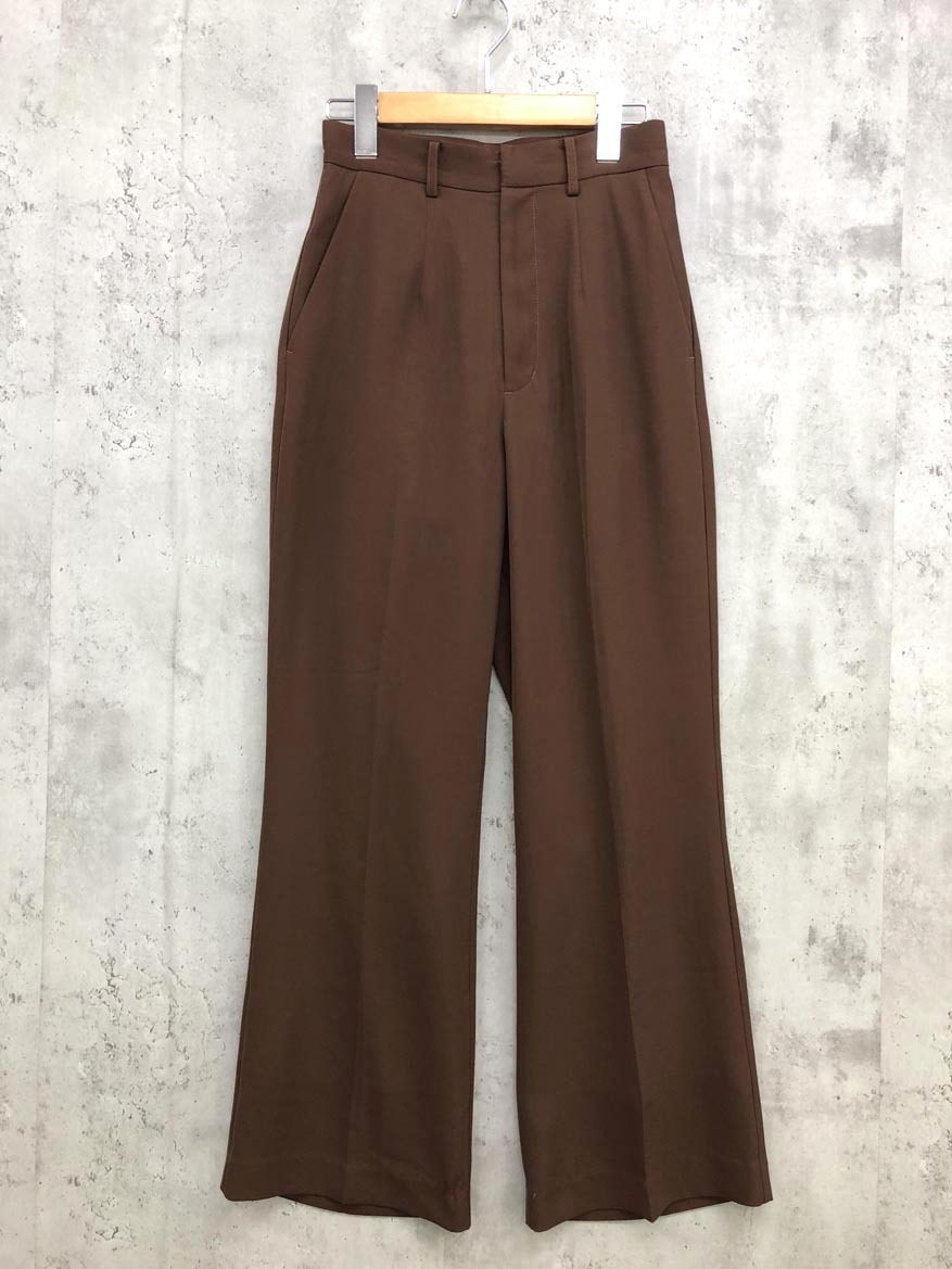 MOUSSY マウジー カラー フレア COLOR FLARE パンツ size1/茶 ◇■ ☆ ffb0 レディース拍卖