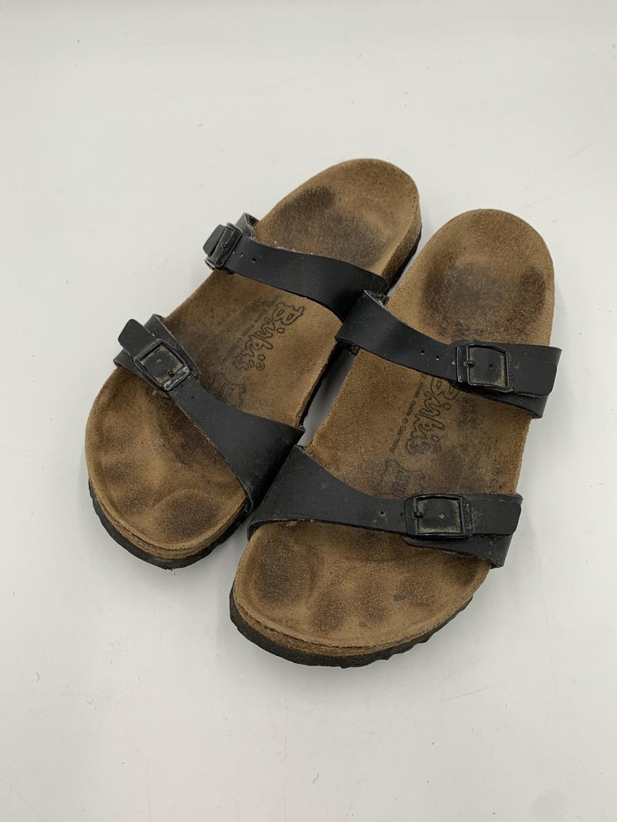 BIRKENSTOCK ビルケンシュトック サンダル size24.0/黒 ■■ ☆ fec2 レディース拍卖