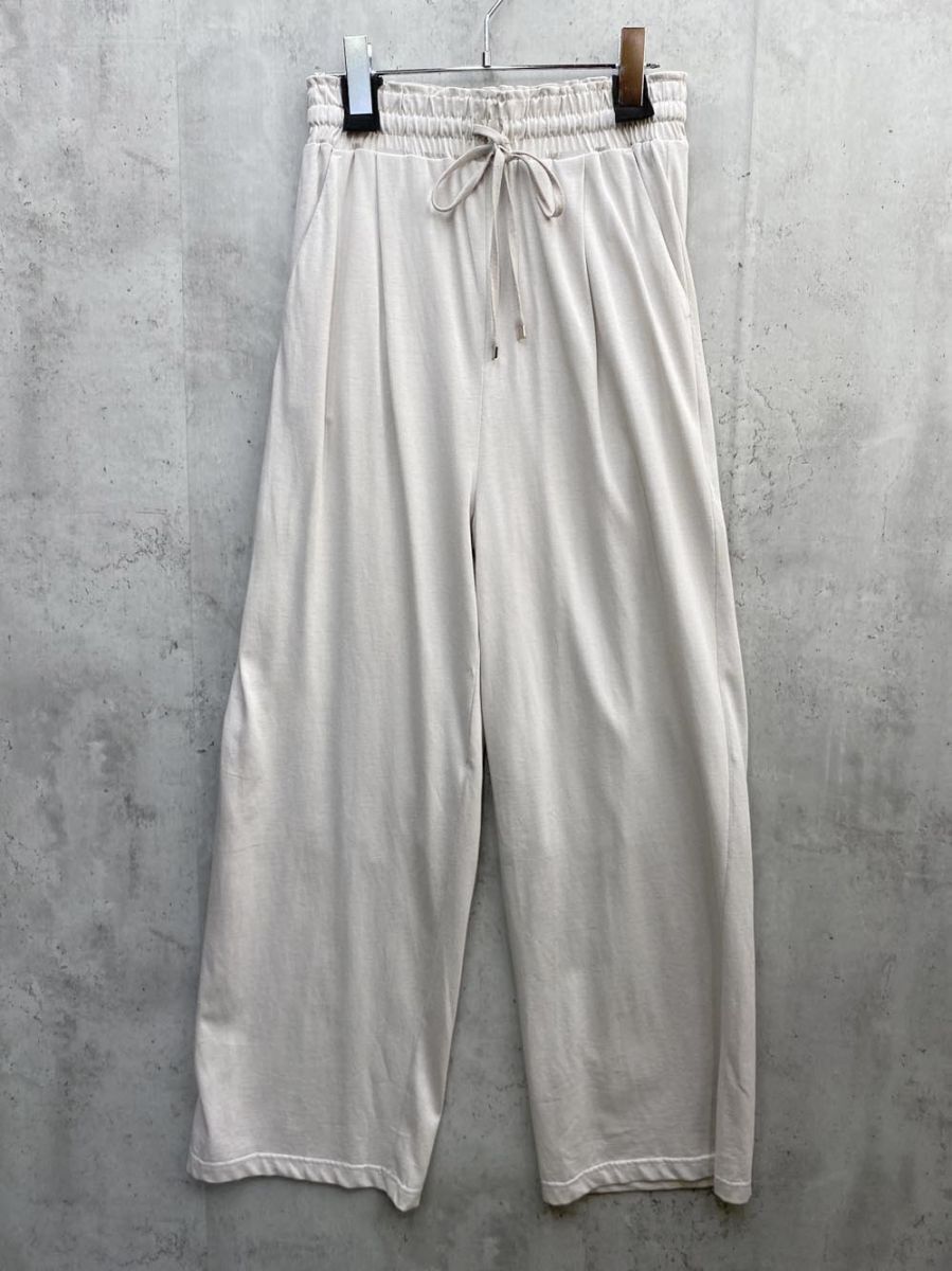 ゆうパケットOK 美品 CLASSICAL ELF クラシカルエルフ ce1060002 無地 綿100% カットカラーイージーパンツ sizeM/ベージュ ■◆拍卖