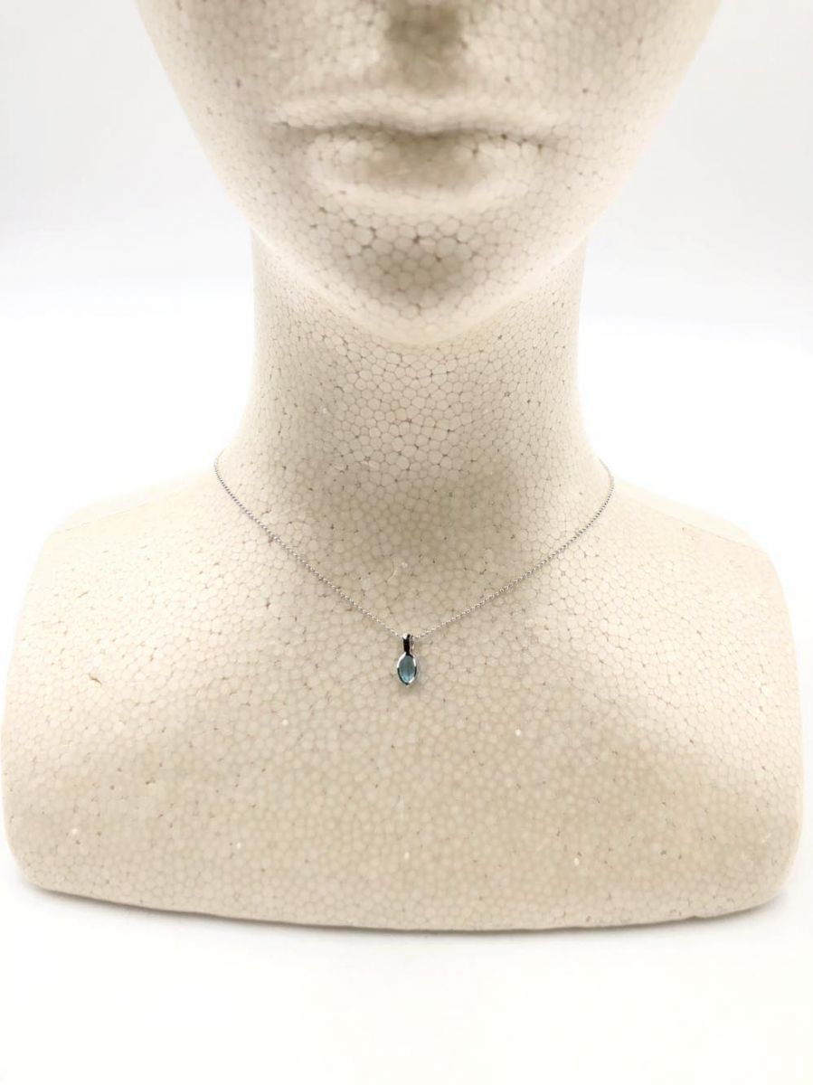 COURONNE D’OR クロヌドゥール ネックレス size38cm/青 ■■拍卖