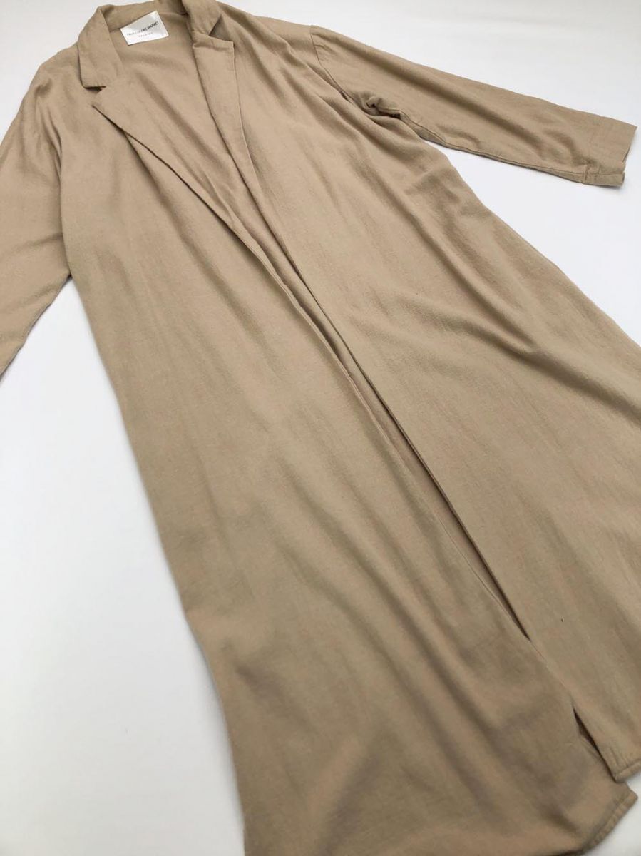 TRUE COLORS MARKET FASHIRU ファシル ステンカラー コート sizeF/ベージュ ◇■拍卖