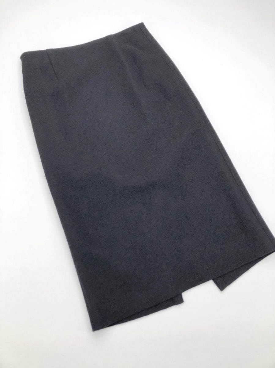 ゆうパケットOK ■dolly-sean ドリーシーン M-8726 ミディ丈 タイト スカート size1/黒 ◇■拍卖