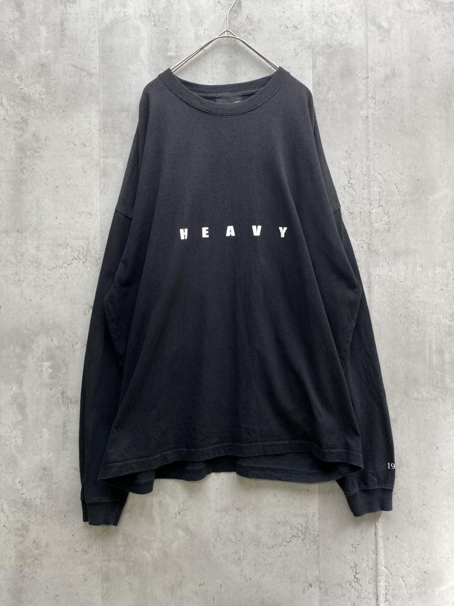 ゆうパケットOK 1975tokyo イチキューナナゴートーキョー CANAL JEAN オーバーサイズ 長袖 Tシャツ HEAVY WATER sizeL/黒 ■■拍卖