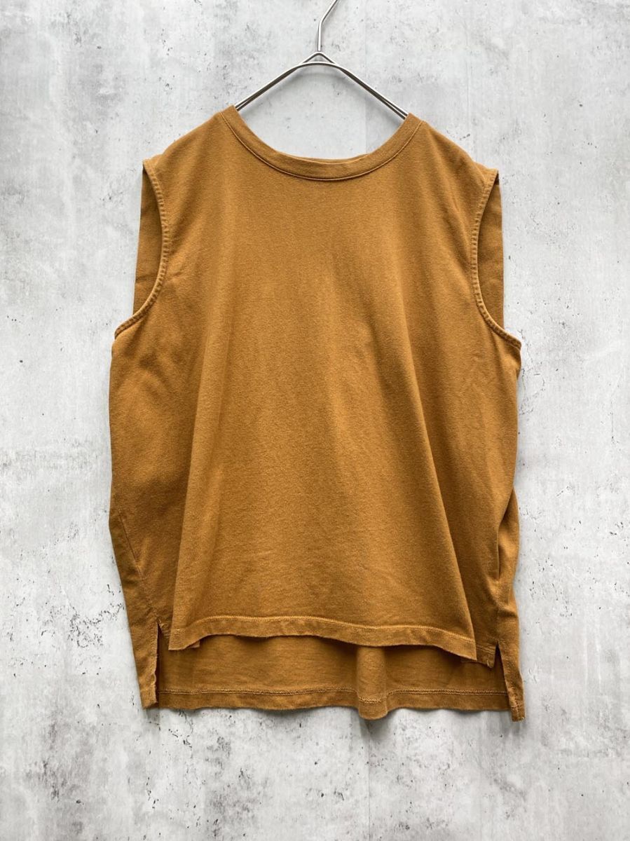 ゆうパケットOK 新品 alicia PAGEBOY アリシアページボーイ ノースリーブ カットソー sizeF/茶 ■◆拍卖