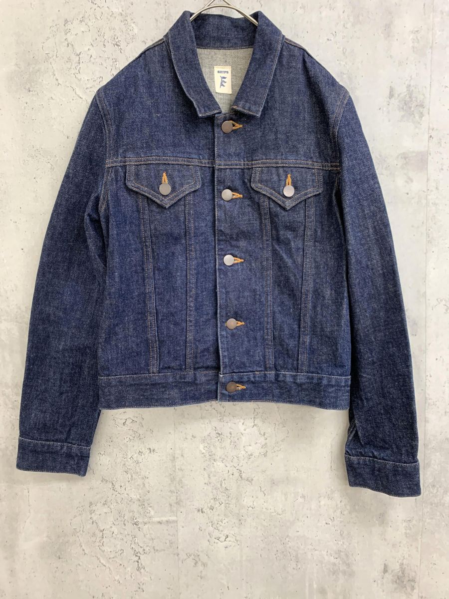 SHIPS シップス Gジャン デニム ジャケット sizeS/インディゴ ■■ ☆ fba4 レディース ☆ fba6 レディース拍卖