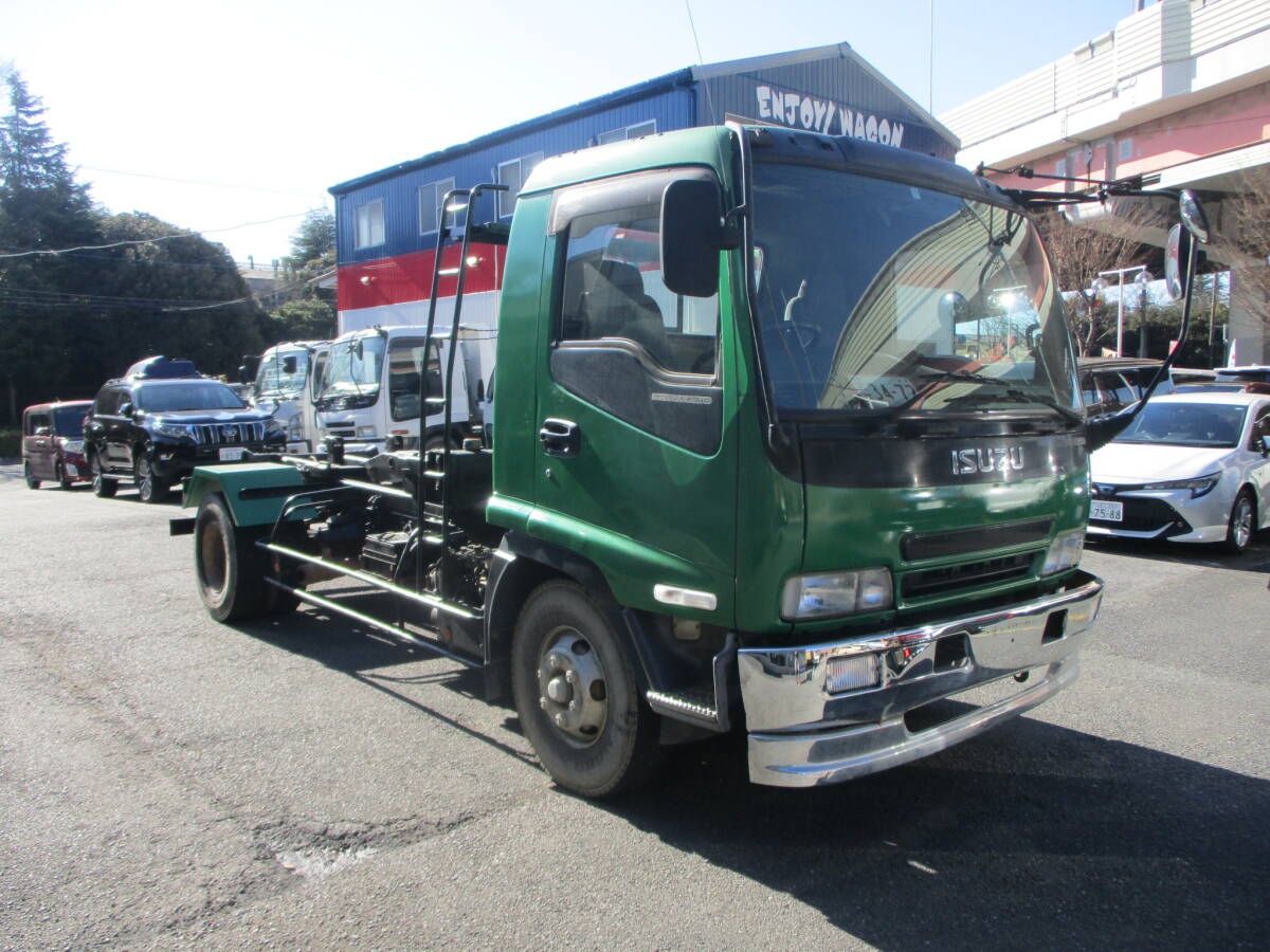 即決18年9月フォワード脱着装置付きコンテナ専用車(アームロール)・ヒアブマルチリフト・全国登録可能です拍卖