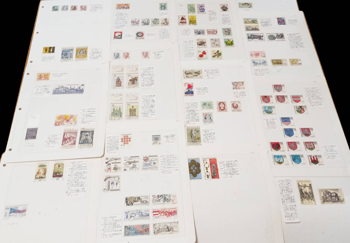 チェコ1960年代切手② 使用済 93枚 長期保管品拍卖