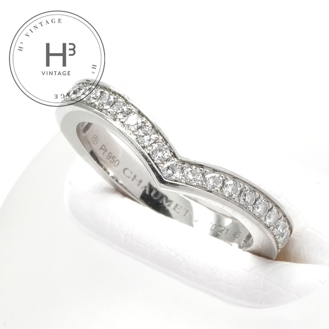 ショーメ CHAUMET エグレット バンドリング エグレット バンド リング ジョゼフィーヌ リング 指輪 Pt950 シルバー拍卖