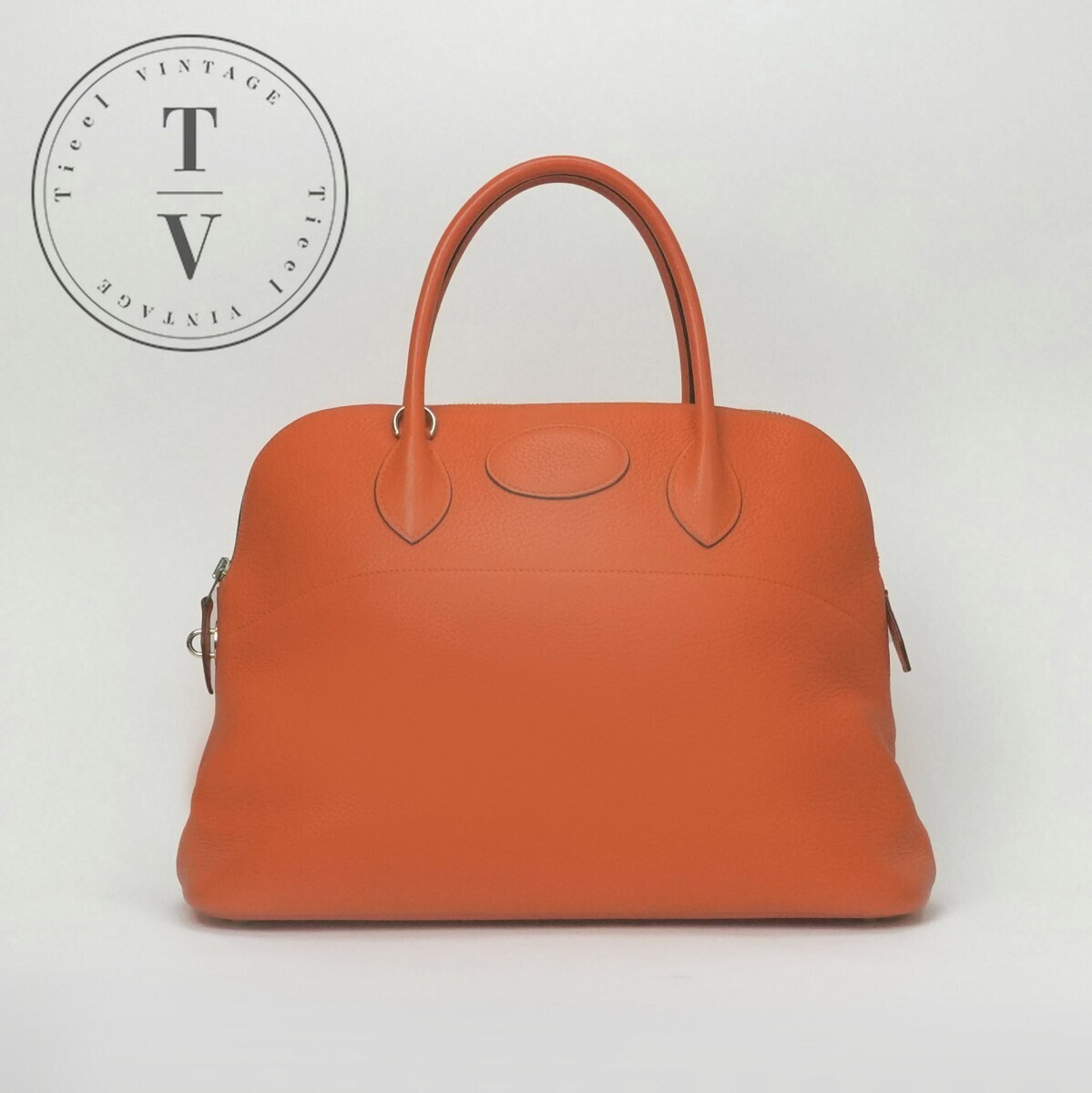 エルメス HERMES ボリード35 ボリード 35 バッグ トートバッグ ショルダーバッグ トリヨンクレマンス オレンジ シルバー金具 ハンドバッグ拍卖