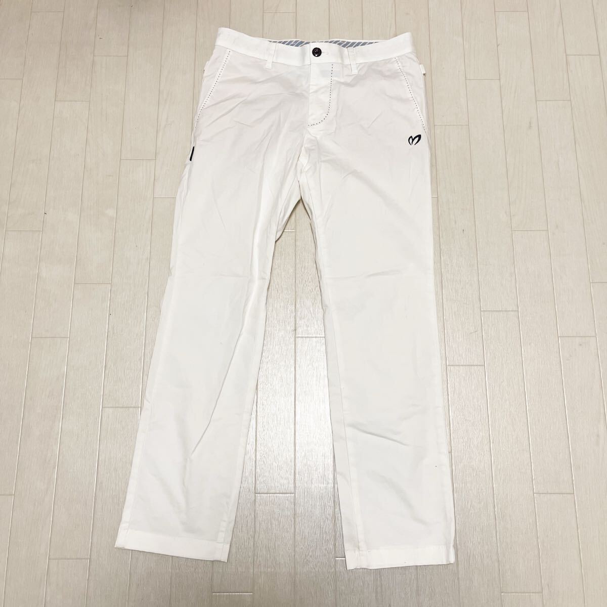 和755★ MASTER BUNNY EDITION マスターバニー GOLF ゴルフ テーパードパンツ ボトムス 3 ホワイト レディース拍卖