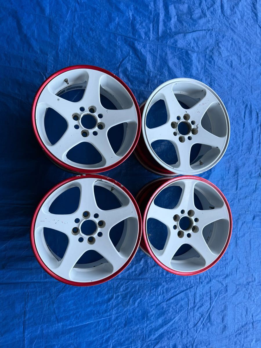 WORK 15インチ 7J 4穴PCD 100 オフセット35 中古アルミホイール4本セット 拍卖