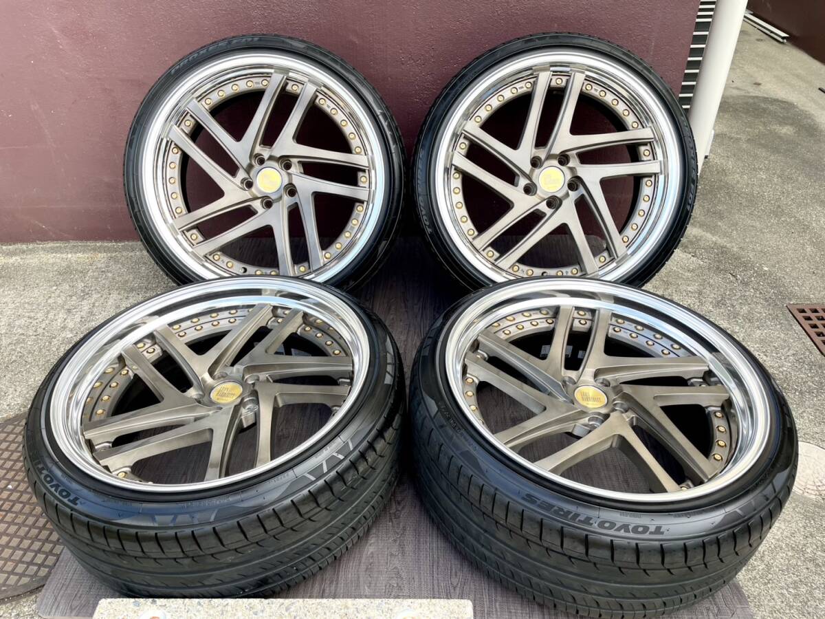 アルファード スーパースター レオンハルト ゲーヴェル 21IN 10J +22/31 114.3 245/35R21 C2506008 SSR LEONHARDIRITT ブロンズゴールド拍卖