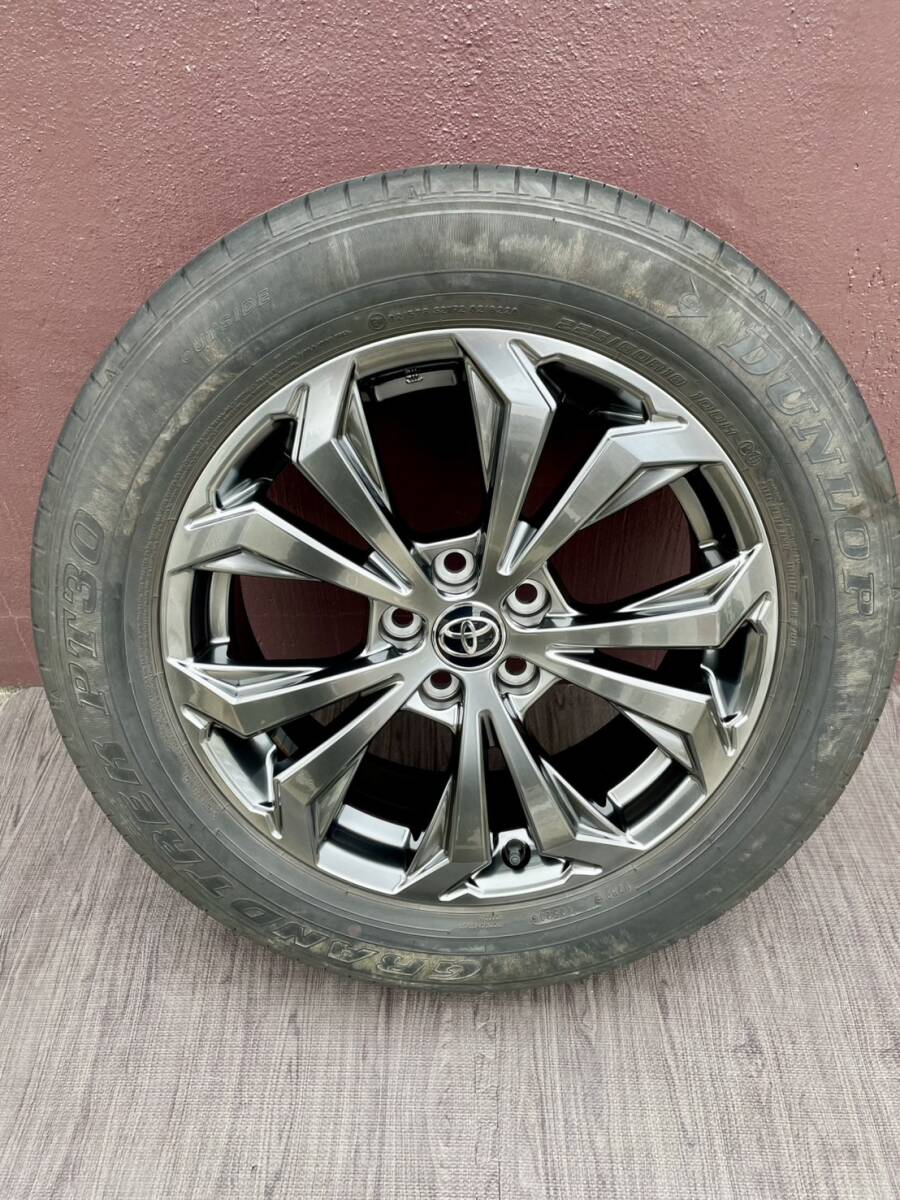 RAV4 純正 1本 225/60R18 DUNLOP GRANDTREK PT30 グランドトレック C2505033 18IN 7J 35 5H 5穴 18インチ ラブフォー タイヤホイールセット拍卖