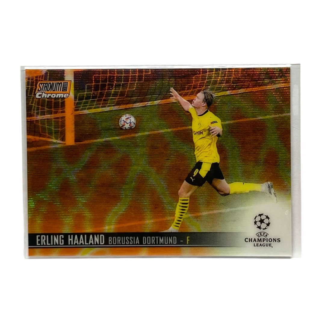 TOPPS サッカーカード STADIUM CLUB CHROME ERLING HAALAND DORTMUND #9 中古 IT2拍卖