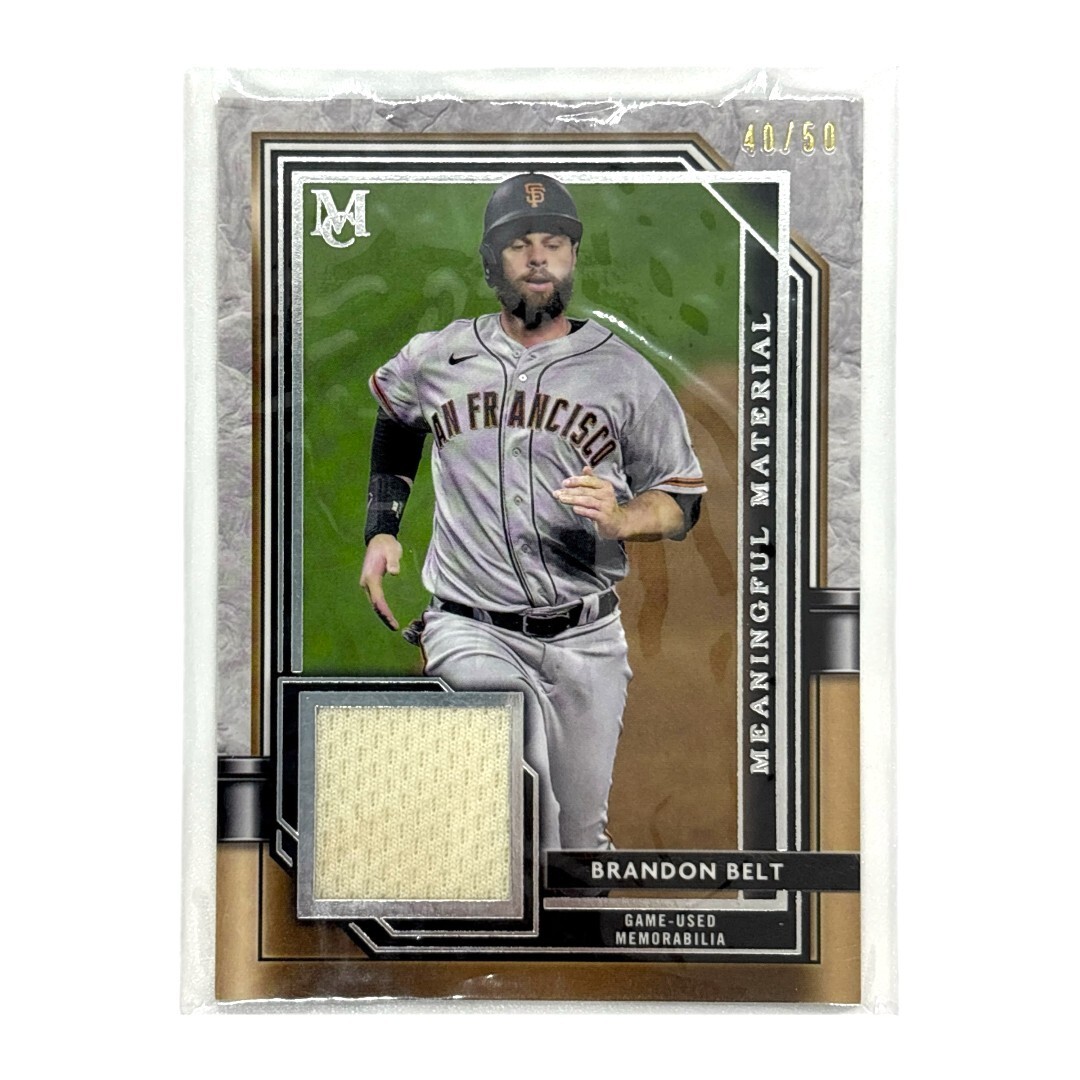TOPPS MLBカード MUSEUM COLLECTION BRANDON BELT SAN FRANCISCO GIANTS 40/50 #MMR-BBE 中古 IT1拍卖