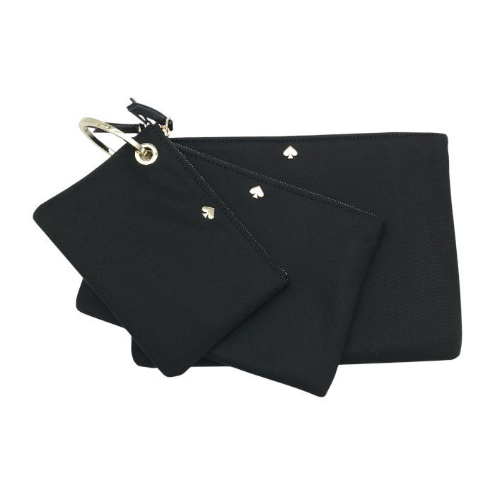 Kate Spade ケイトスペード ドーン トリプルポーチ レディース ブラック WLRU5377 中古 T1拍卖