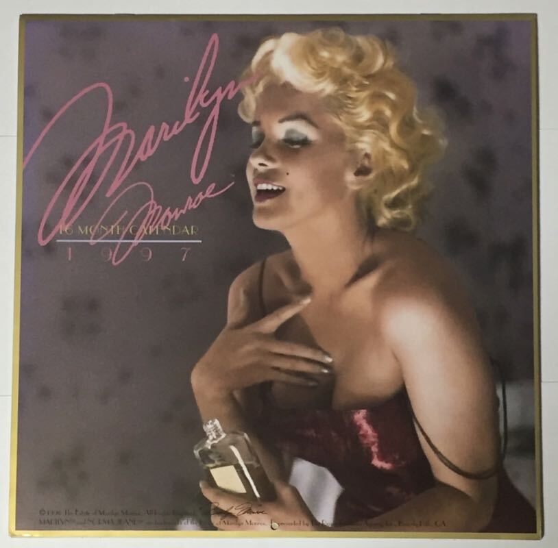 マリリン・モンロー 1997年 カレンダー Marilyn Monroe Calendar 60cm x 30cm拍卖