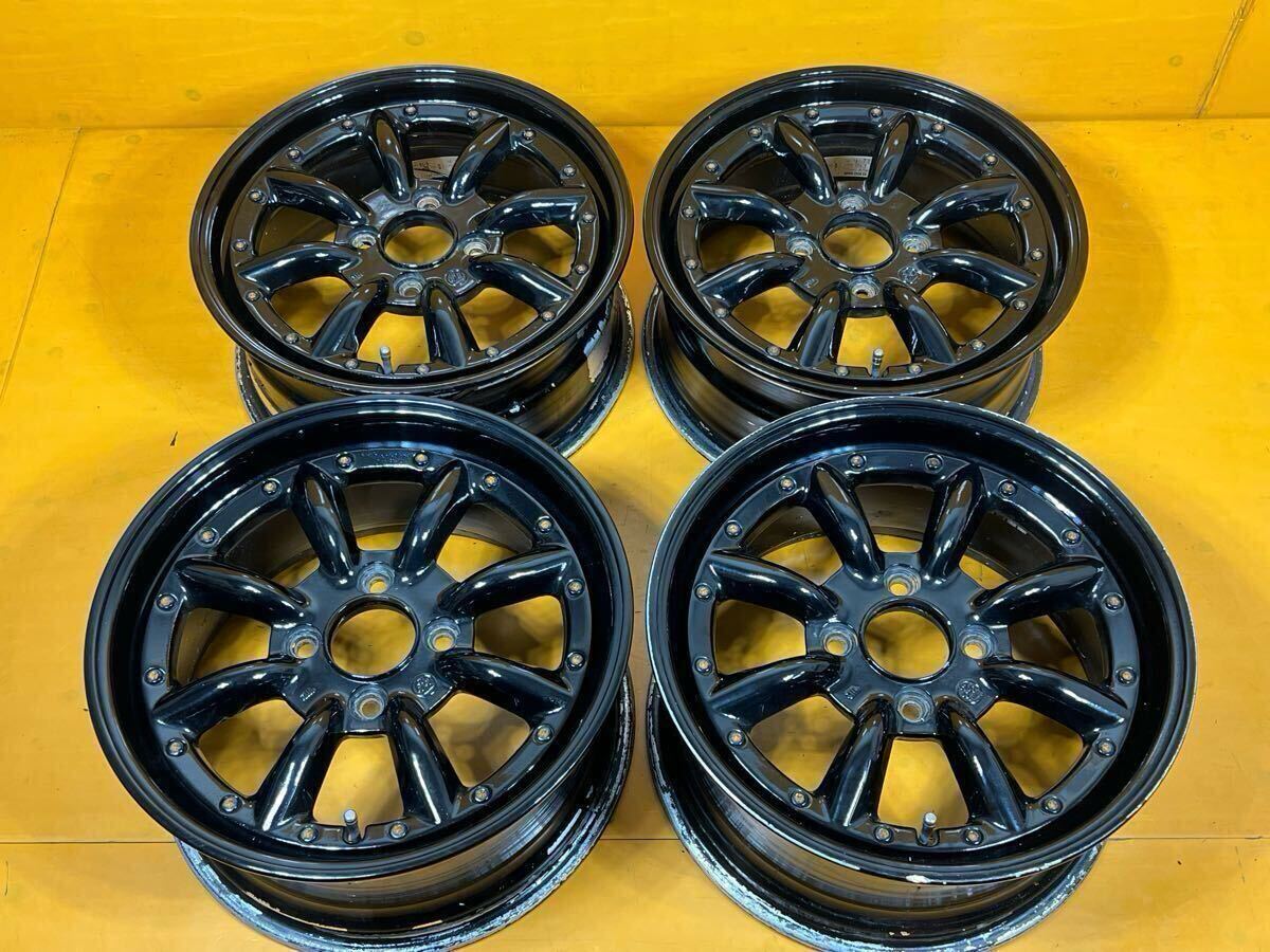 ★旧車に!★ ワタナベ RS-8 16in 7j +38 8j +38 pcd114.3 4本セット 180sx レビン ローレル カスタムに 当時物 希少品 スピードスター 拍卖