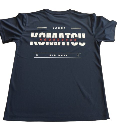 KOMATSU AGRアグレッサー ドライTシャツ 紺 サイズM拍卖