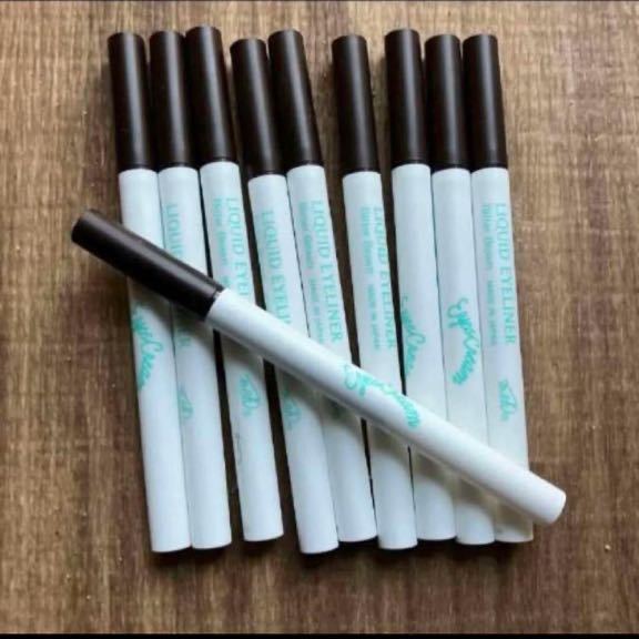 新品10本セット msh アイスクリーム リキッドアイライナー ビターブラウン アイライナーペンシル コスメ 拍卖