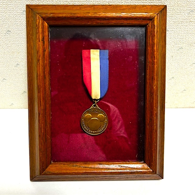 ★アメリカンアンティーク Disneyland 1984年夏季ロサンゼルスオリンピック スピリット パスポート ミッキーマウス ブロンズ メダル 拍卖