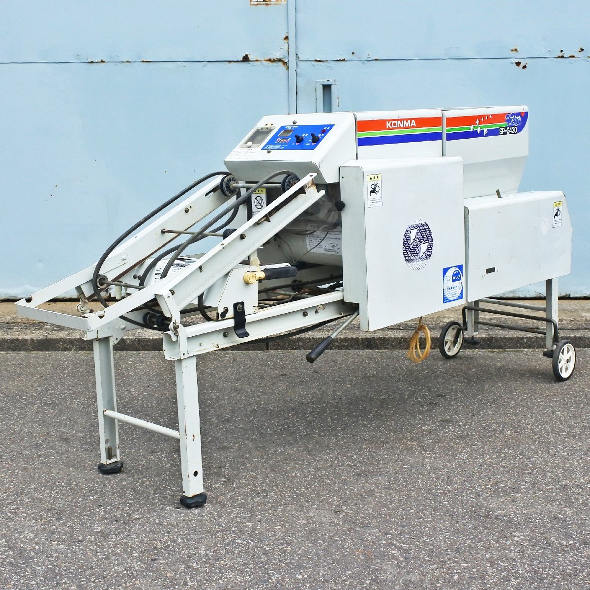 【富山】コンマ製作所 播種機 SP-G400 SP-G430 単相100V 折り畳み 播種 種蒔き 種まき 育苗 土入れ 灌水 覆土 灌水 稲作 倉庫内保管 中古拍卖
