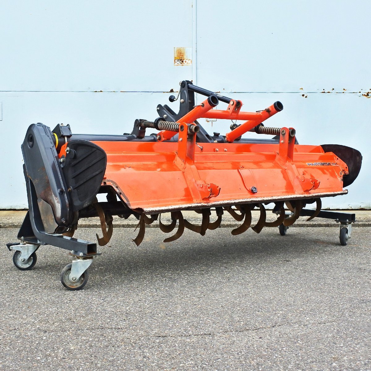 【富山】クボタ ロータリー RM1950K 作業幅2000㎜ 200㎝ トラクター 作業機 耕運 耕耘 耕うん アタッチメント パーツ 水田 倉庫内保管 中古拍卖