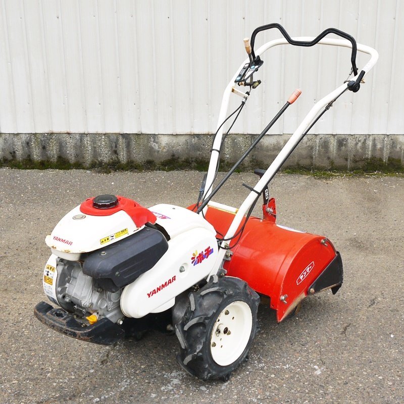 【新潟】ヤンマー 管理機/耕うん機 MRT60 ポチ 作業幅50cm 最大5.5馬力 デフロック 耕耘機 耕運機 畑 ハウス 家庭菜園 ぽち 中古 倉庫保管拍卖