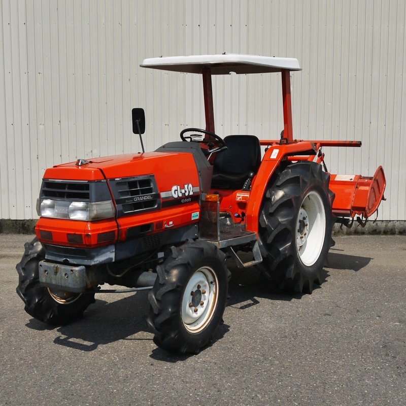 【新潟】32馬力 クボタ トラクター GL-32 正転/逆転 自動深耕 自動水平 モンロー 4WD ポンパ 倍速ターン バックアップ パワステ 中古拍卖