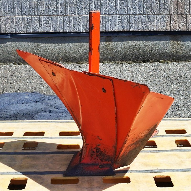 【山形】レッド 培土器 ③ 角軸 32x12 管理機 耕運機 パーツ 部品 畝 畦 うね うね立て 土寄せ 土入れ 溝浚 谷揚げ シャトル 倉庫保管 中古拍卖