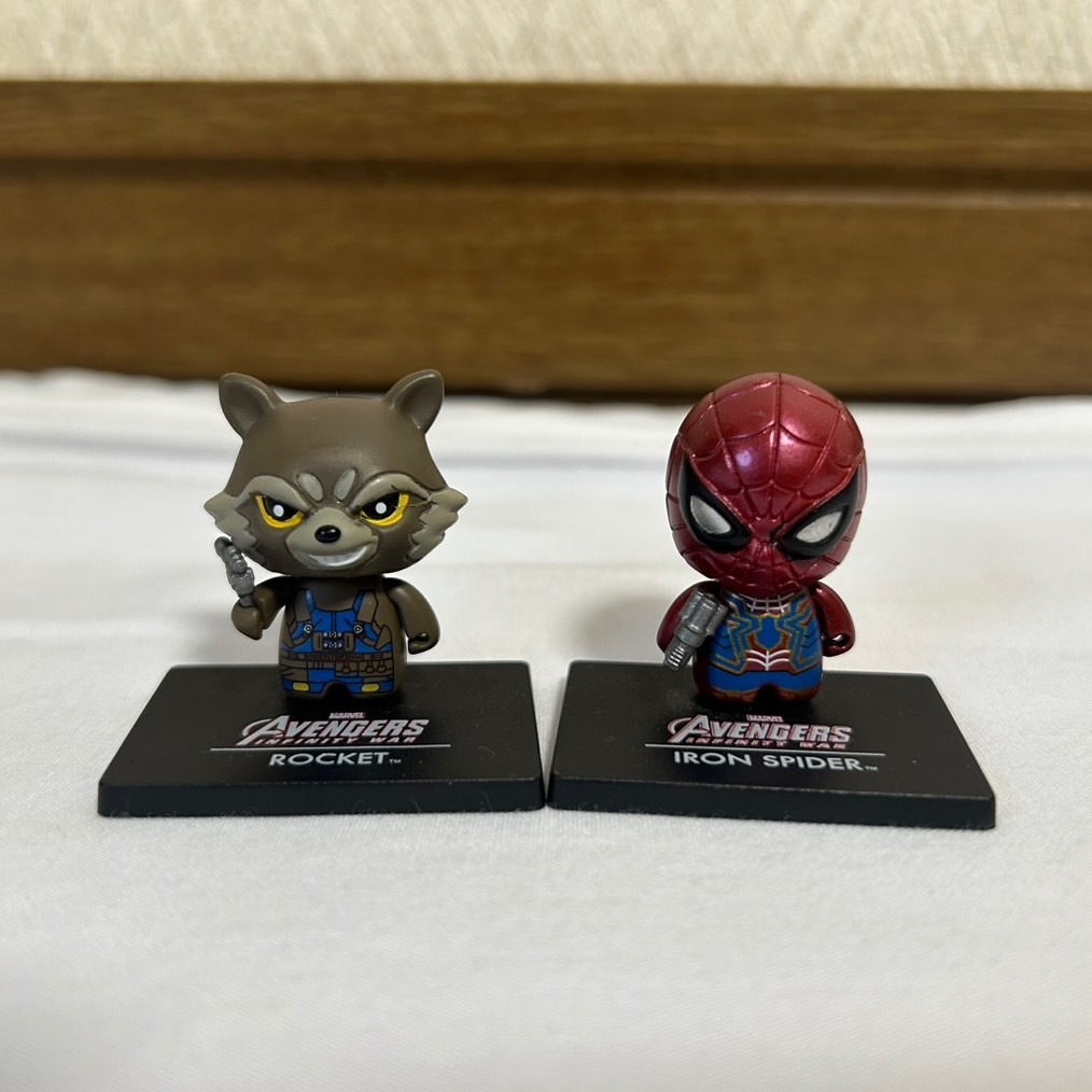 MARVEL AVENGERS マーベル アベンジャーズ アイアンスパイダー ロケット 2set 拍卖