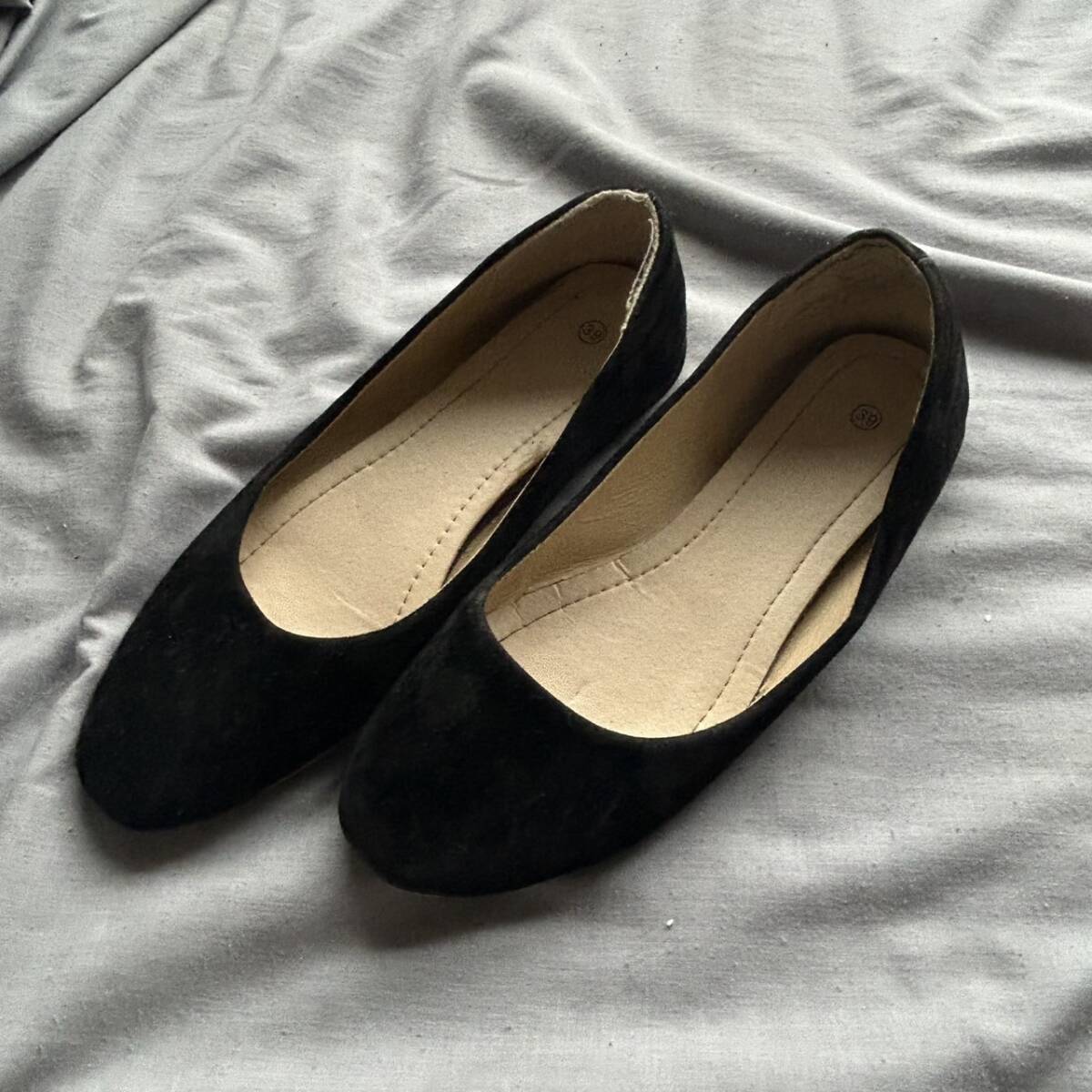 11985 靴 くつ ぺちゃんこ パンプス 24.0拍卖