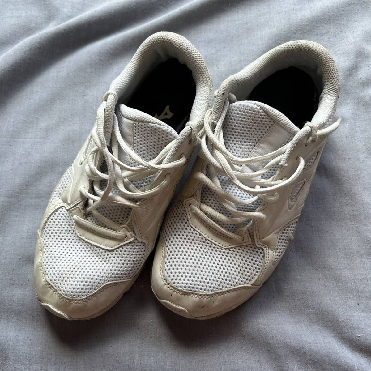 11828 靴 くつ 白 通学靴 MIZUNO ミズノ 25.0拍卖