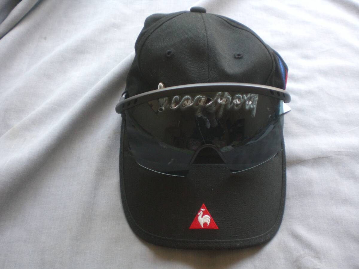 1 帽子 cap le coq sportif golf ルコックスポルティフ サングラス付 ゴルフキャップ QGO234 フリーサイズ タグ付拍卖