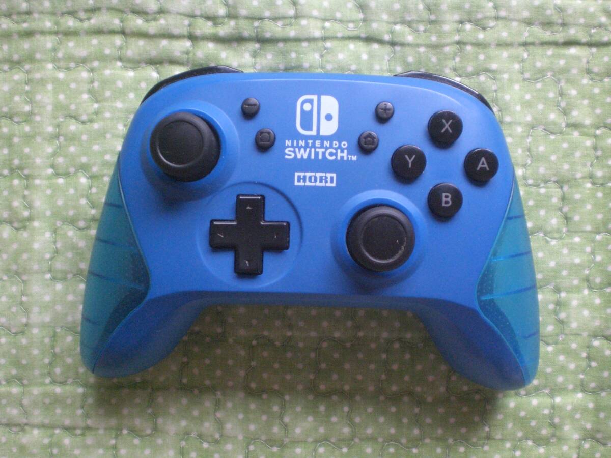 2 Nintendo 任天堂 Switch スイッチ コントローラー HORI WIRELESS ワイヤレスホリパッド ブルー NSW-174拍卖