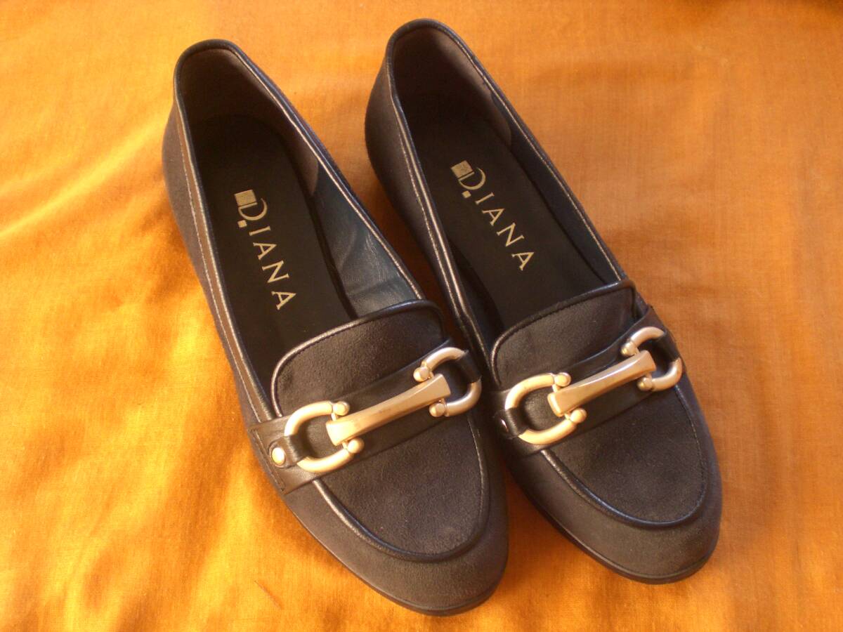 10833 靴 くつ DIANA ダイアナ ローファー 22.0拍卖