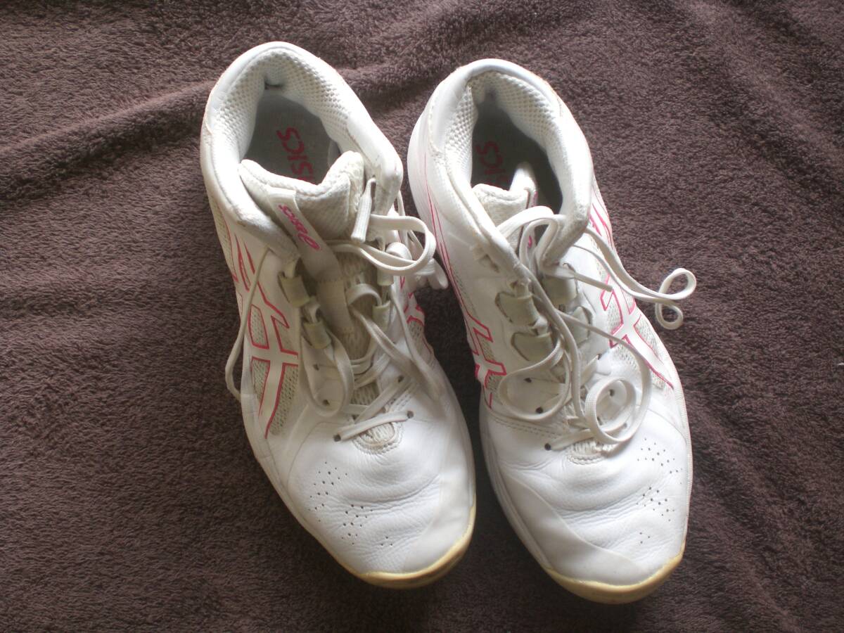 12094 靴 くつ asics アシックス ハイカット 25.5拍卖