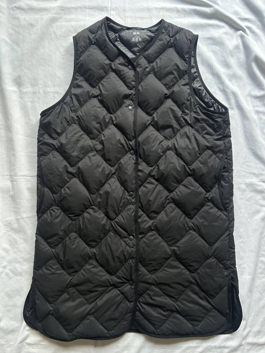 55 UNIQLO ユニクロ Ultra Light Down ウルトラライトダウン ロングベスト キルティング ダウンベスト Lサイズ拍卖