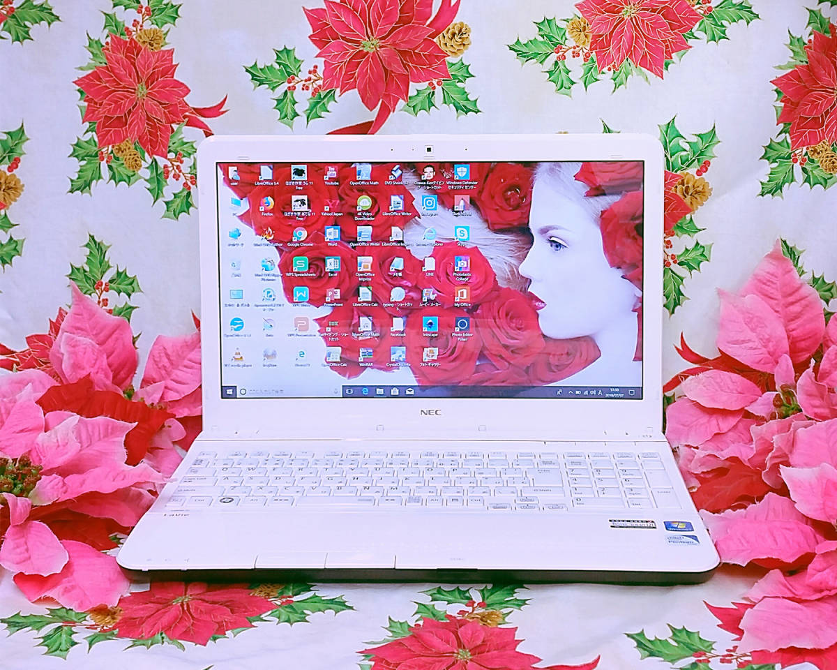 極上品/大人気/NEC LaVie/カメラ/テレワーク可能/大容量高速新品SSD256GB/高速4GBメモリ新型Windows11/DVD焼き/オフィス/ソフト多数拍卖