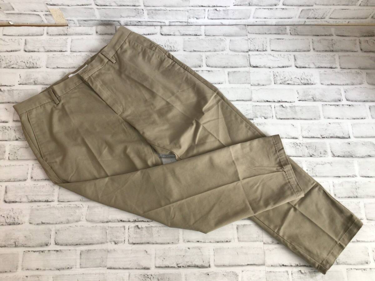 W135 未着用 Amazon essentials チノパン JP:35W×28L メンズ ライトカーキ ストレート 無地 シンプル アマゾン 現状品拍卖