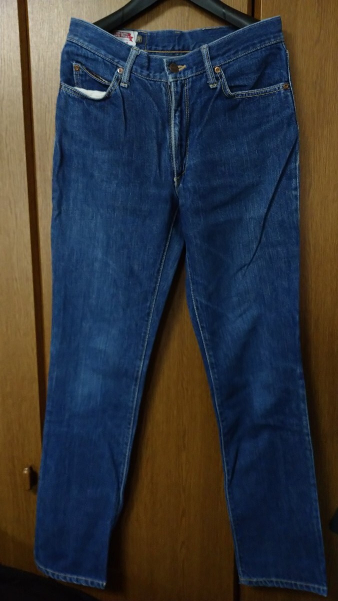 70s 国産ビンテージ ヴィンテージ blue way スリムジーンズ デニム 32×32 big john stone CANTON bobson EDWIN levi's 606 コーンミルズ拍卖
