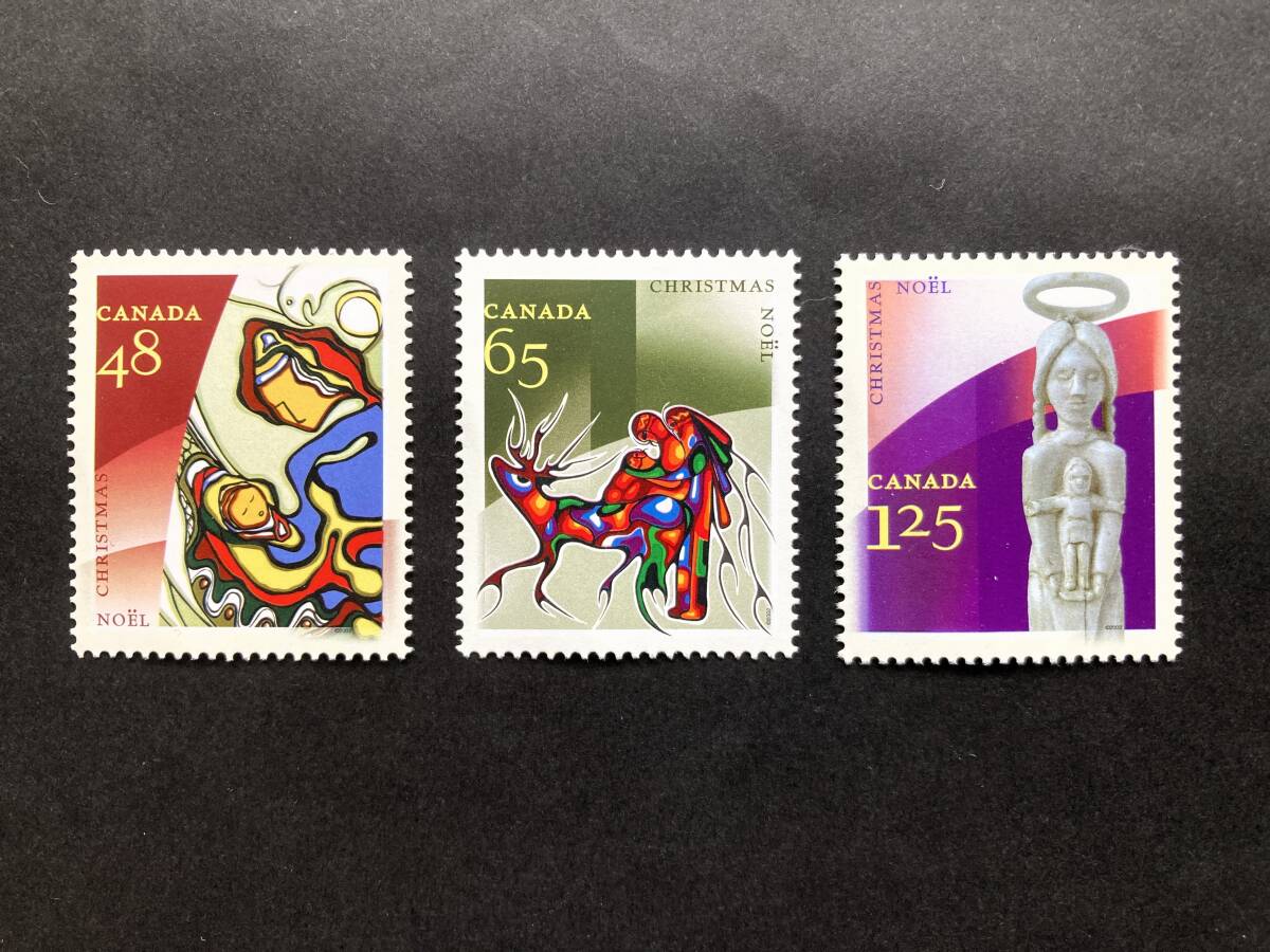 外国切手: カナダ切手 「2002年 クリスマス」3種完 未使用拍卖