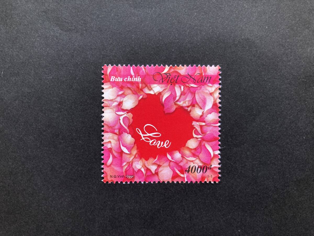 外国切手: ベトナム切手 「ラブ切手(1次)」 1種完 未使用拍卖
