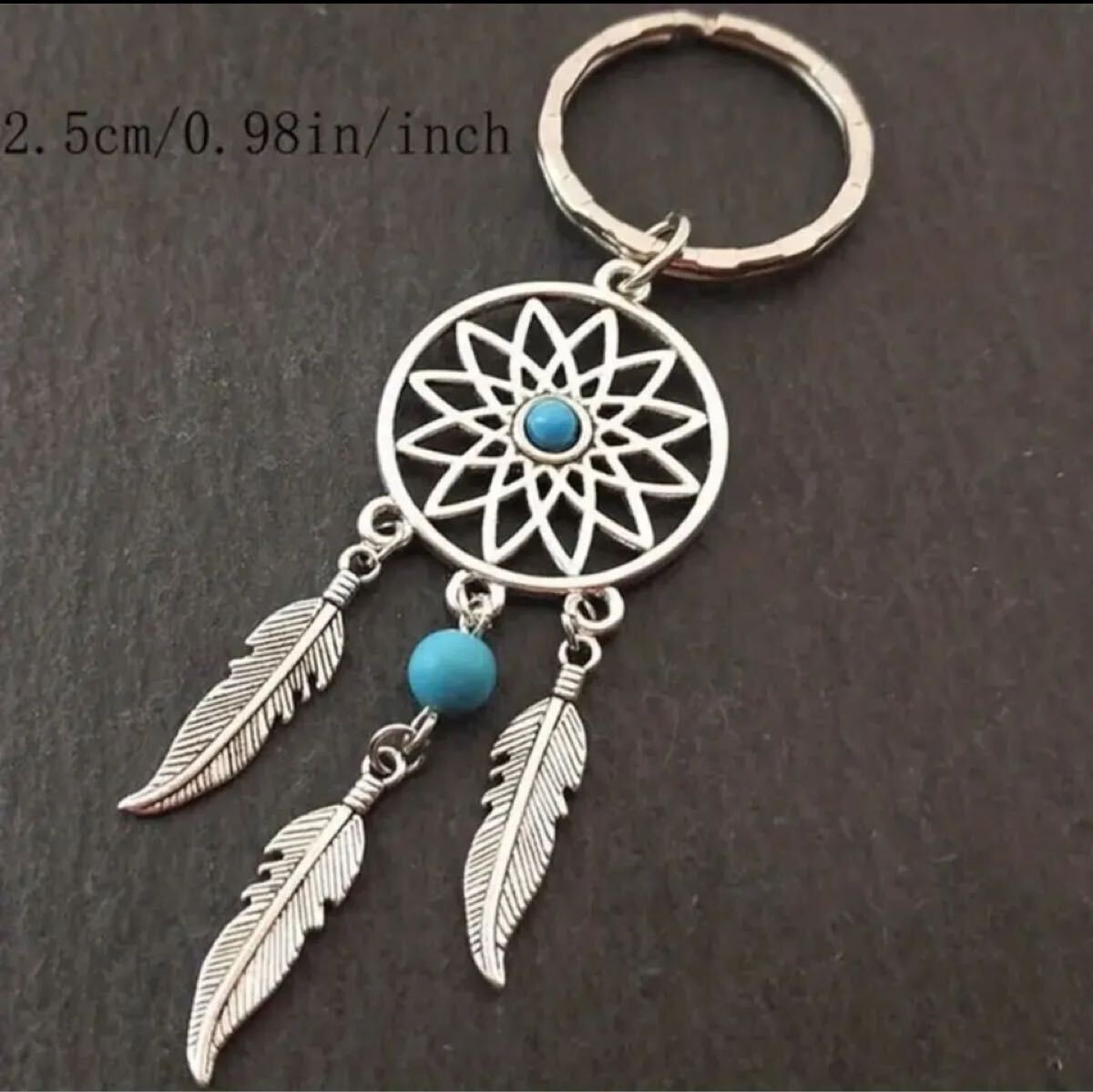 フェザーデザイン ターコイズ キーホルダー拍卖