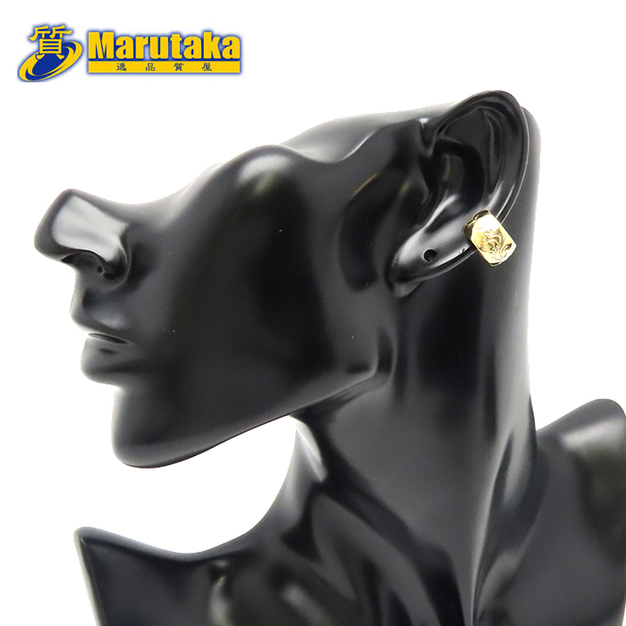 K18 イヤーカフ 彫柄 2.4g イエローゴールド プレゼント ファッション お洒落 逸品質屋 丸高 尼崎市拍卖