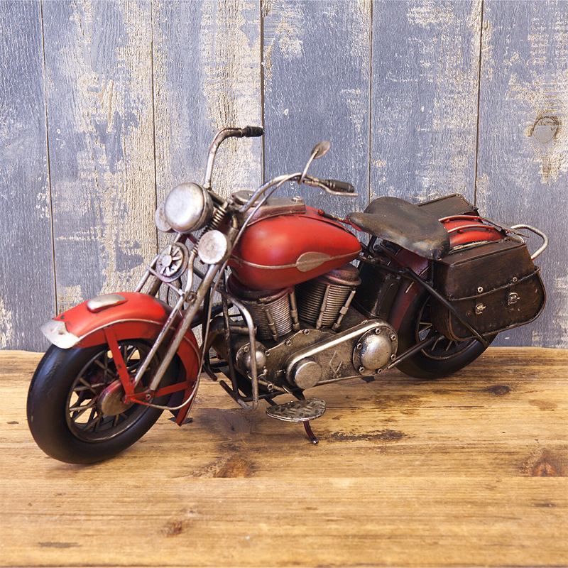 ミニカー ブリキ バイク 赤 レッド レトロ アンティーク おしゃれ 雑貨 かっこいい インテリア ビンテージ ヴィンテージ アメリカン 玩具拍卖